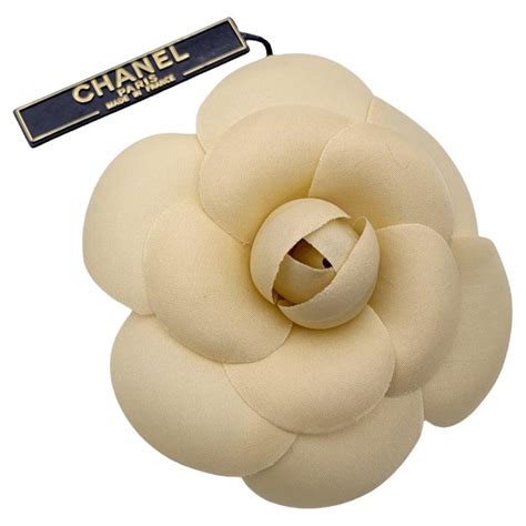 chanel fabric camellia brooch|vintage chanel camellia brooch.